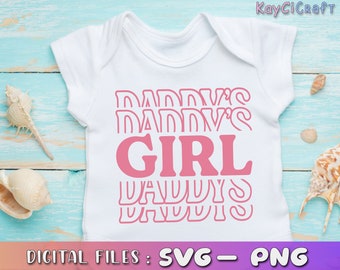 Papa's meisje SVG | Papa's meisje splitsen monogram SVG | Vaderdag Svg | Papa Svg / papa cadeau SVG| Svg | Svg/Png/aangepast gesneden bestand/Cricut