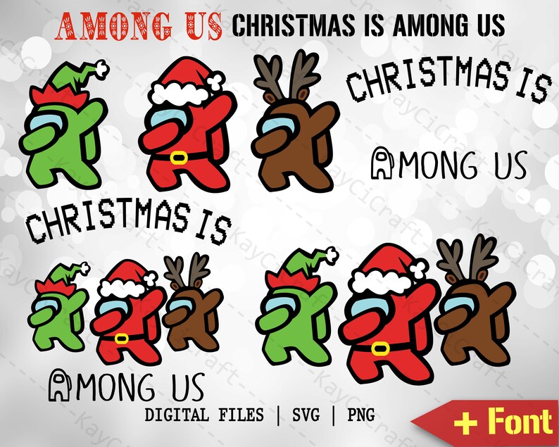 Download Christmas is Among Us SVG Among Us Svg Among Us christmas ...