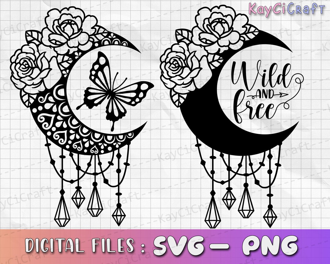 Mandala Rose Butterfly Dreamcatcher SVG Bundle Dreamcatcher Svg