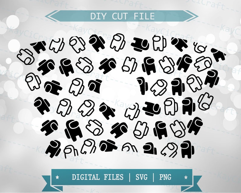 Download Full Wrap Among Us Starbucks Cup Among Us SVG Reusable ...