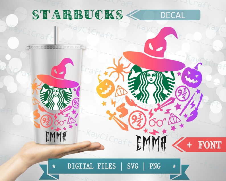 Download Personalized Starbucks HARRY POTTER Design Custom Gift | Etsy