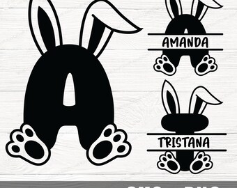 52 Alphabet Ostern Monogramm SVG | Ostern SVG | Ostern Shirt SVG | Ostergeschenk svg | Ostern Schrift svg | SVG / Png / Custom Cut Datei / Cricut