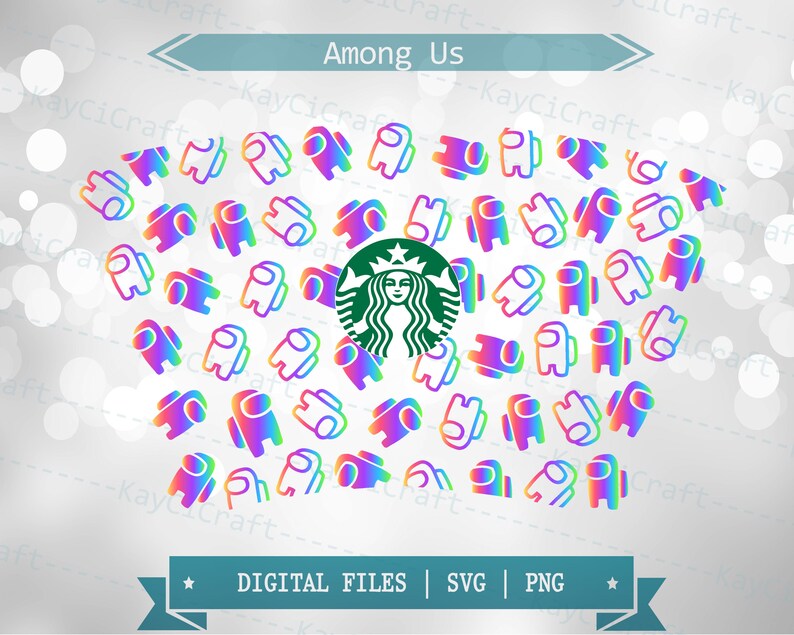 Download Full Wrap Among Us Starbucks Cup Among Us SVG Reusable ...
