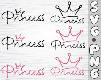 Personalized Princess Svg / Princess SVG / Princess Crown Svg / Princess Monogram Svg / Crown Monogram Svg / Svg / Png / Cut file /Cricut