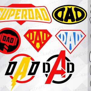 Pacote Super Pai Svg | Papai super-herói SVG | Papai Vingadores SVG | Dia dos Pais SVG| Papai super-herói DC e Marvel Svg | Presente do pai/Arquivo de corte/Cricut
