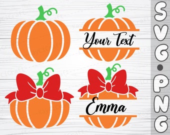 Cute Pumpkin Monogram SVG / Halloween svg / Pumpkin svg / Halloween shirt svg / Pumpkin shirt / trick or treat svg / Png / Cut file /Cricut