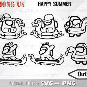 Download Among Us Happy Summer Svg Summer Is Among Us Svg Cute Etsy