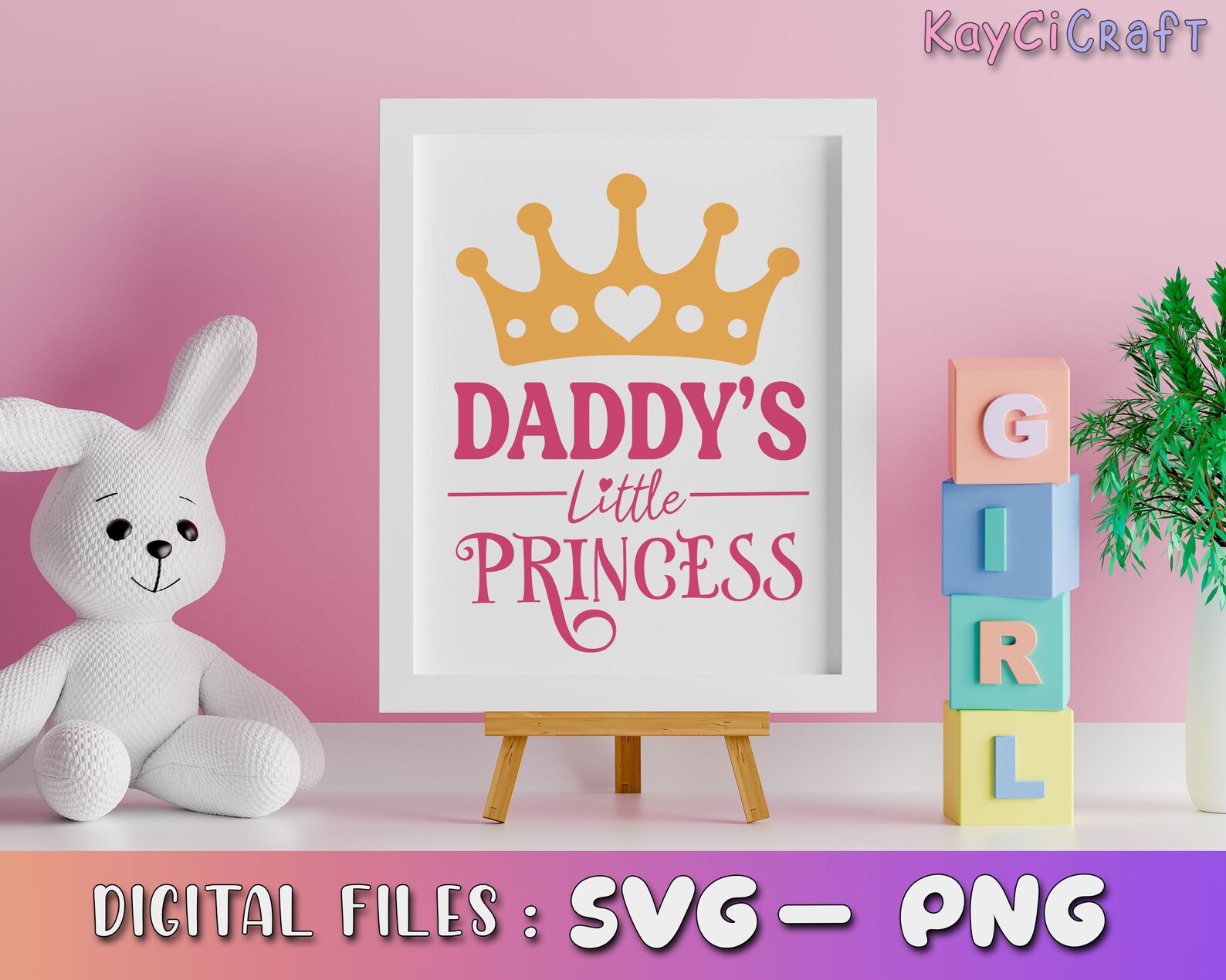 Daddy's Little Princess Svg | Daddy's Girl SVG | Father's Day Svg ...