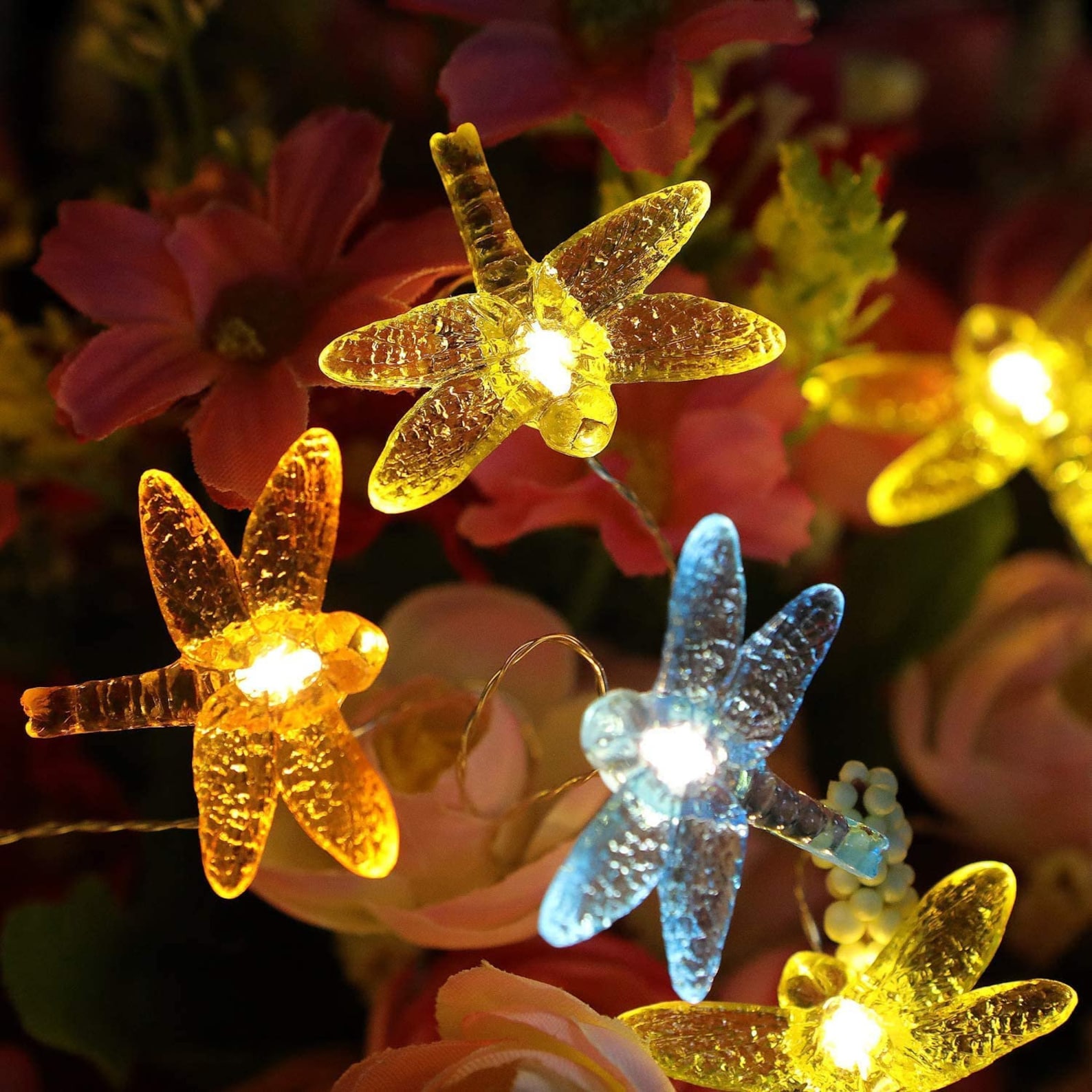Dragonfly 40 LED String Lights 13.5ft Battery Operated Etsy