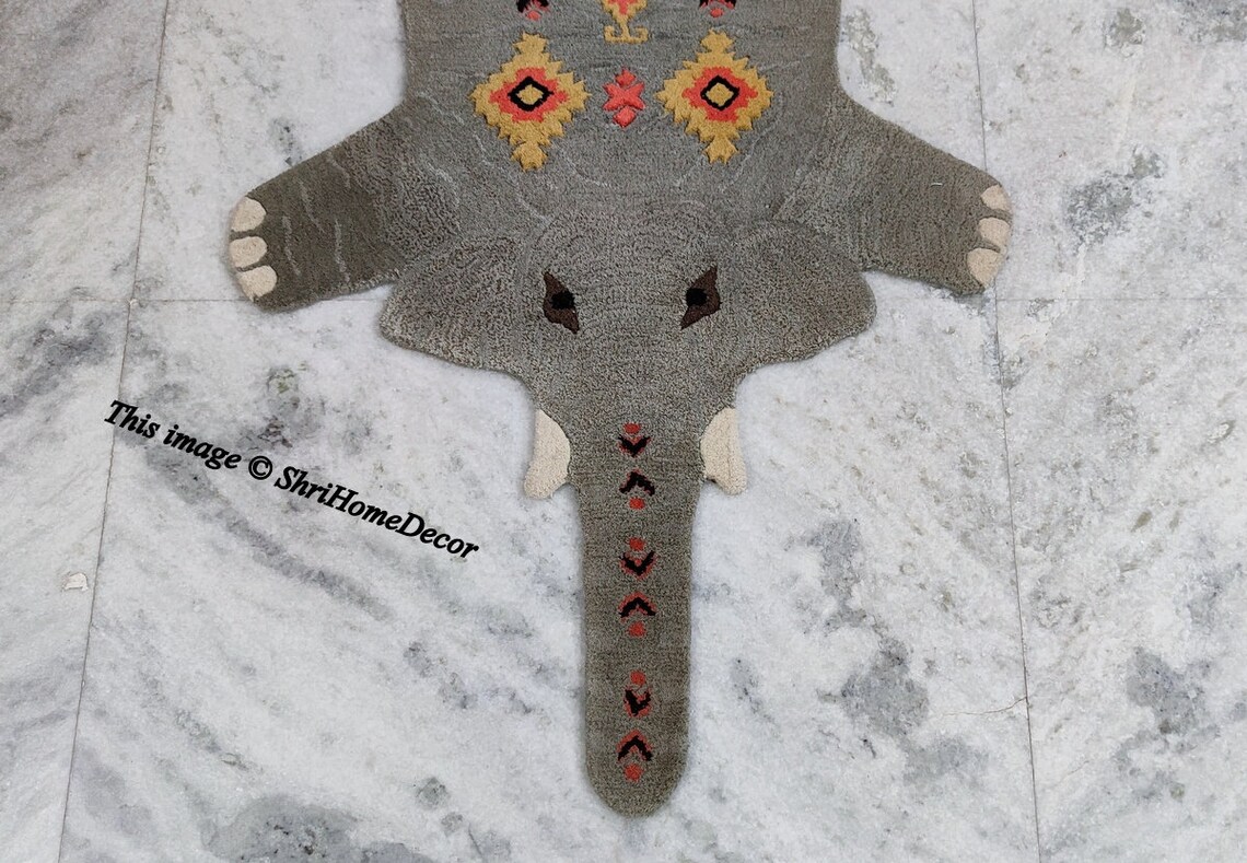 Hand Tufted Elephant Skin Wool Carpet Home Decorative Living Etsy