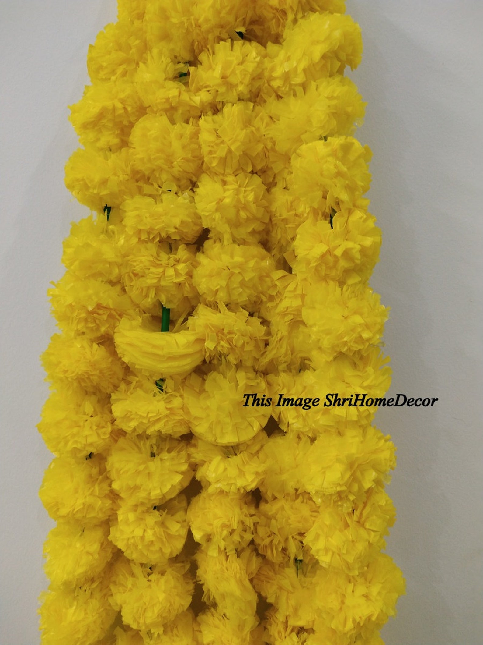Indian Yellow Artificial Decorative Flower Garland Strings for Etsy