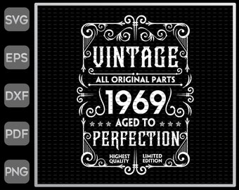 Download April 1969 Svg Vintage 52nd Birthday Svg 52nd Years Old Svg Digital Prints Art Collectibles Vadel Com