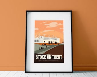 Stoke City Stadium - Art Print - Warm Oatcakes on Cold Nights