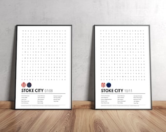 Stoke City Wordsearch Posters