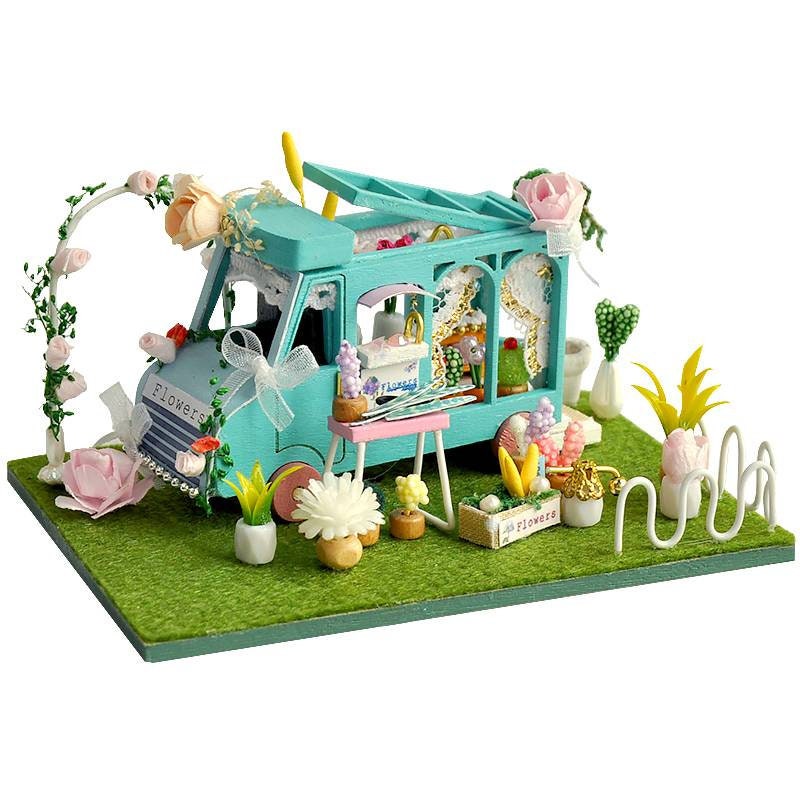 DIY Dollhouse Kit Fair Car Shops Fair Scenery Miniature | Etsy
