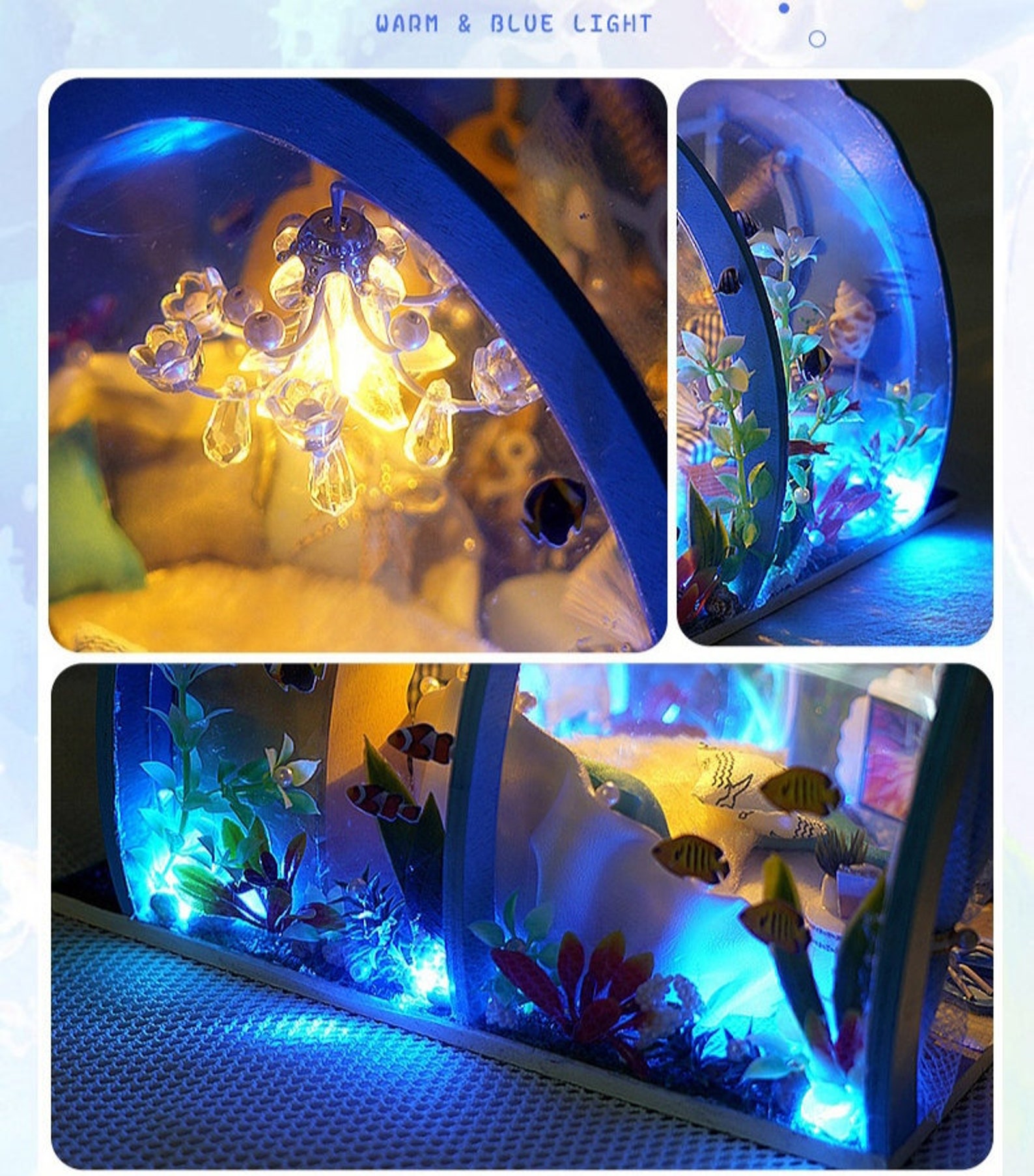 DIY Dollhouse Kit Ocean Home Hut Style Miniature Doll House Etsy