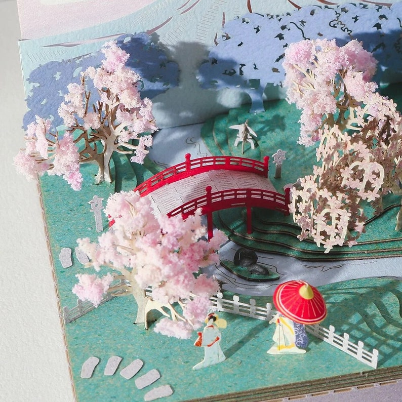 DIY Paper Craft Kit 3D Paper Crafts Mount Fuji Landscape 3D Etsy
