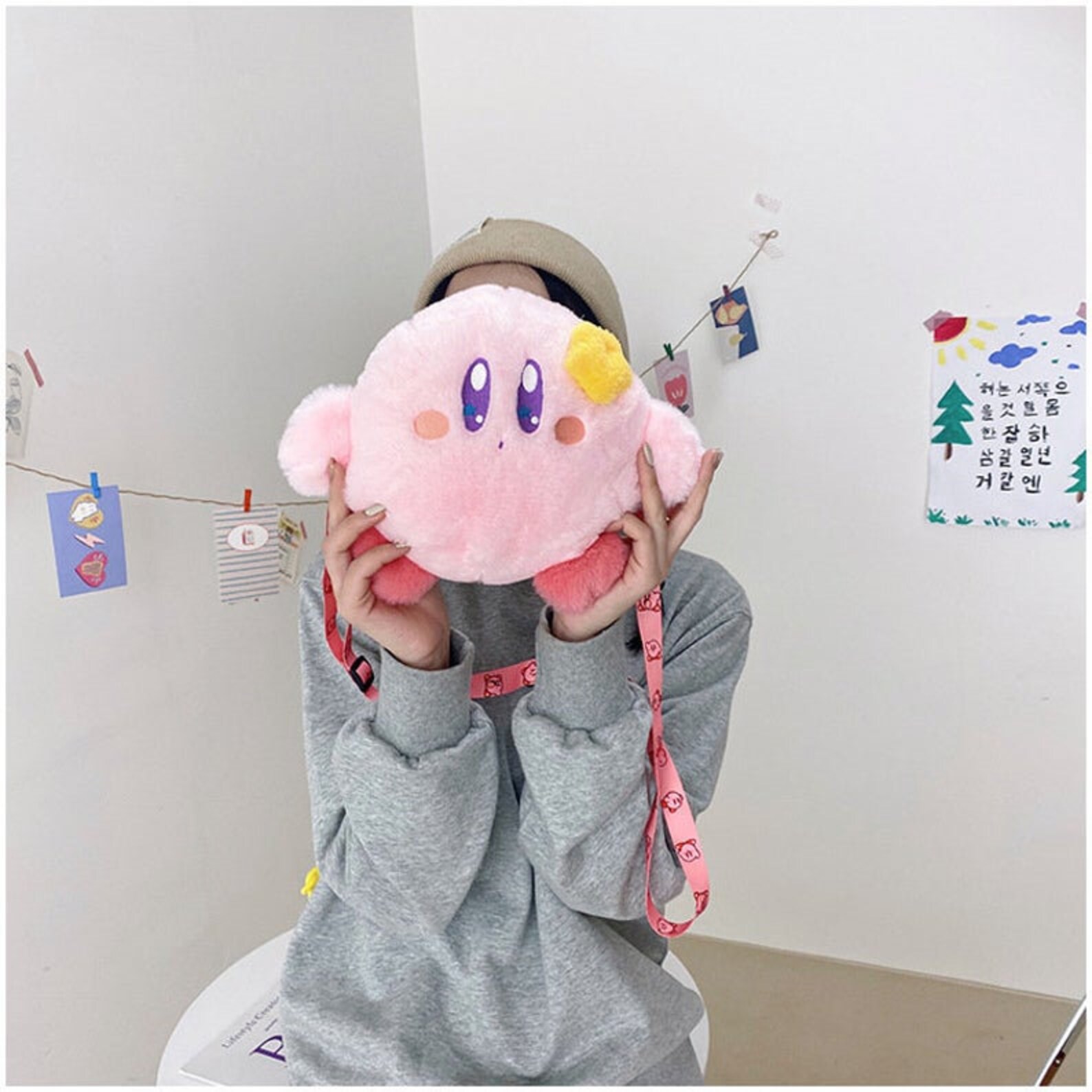 Cute Kirby Bag With Sling New Star Kirby Crossbody Bag Etsy