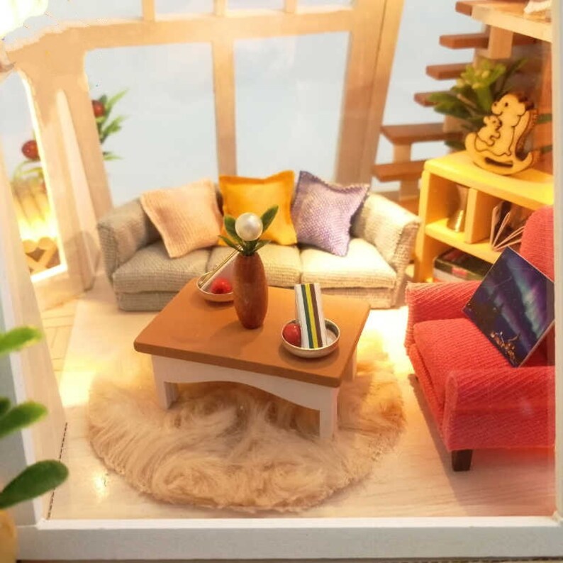 DIY Dollhouse Kit the Aurora Hut Modern Hut Miniature House Etsy