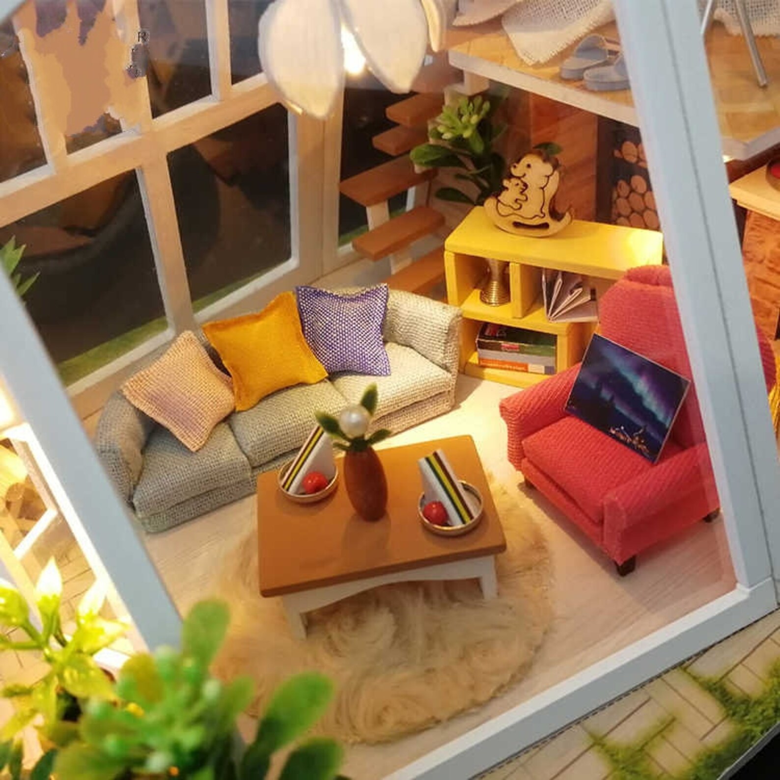 DIY Dollhouse Kit the Aurora Hut Modern Hut Miniature House Etsy