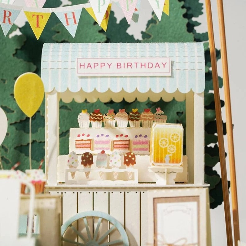 Buy DIY Paper Craft Kit 3D Paper Crafts Happy Birthday Paper 3D Online