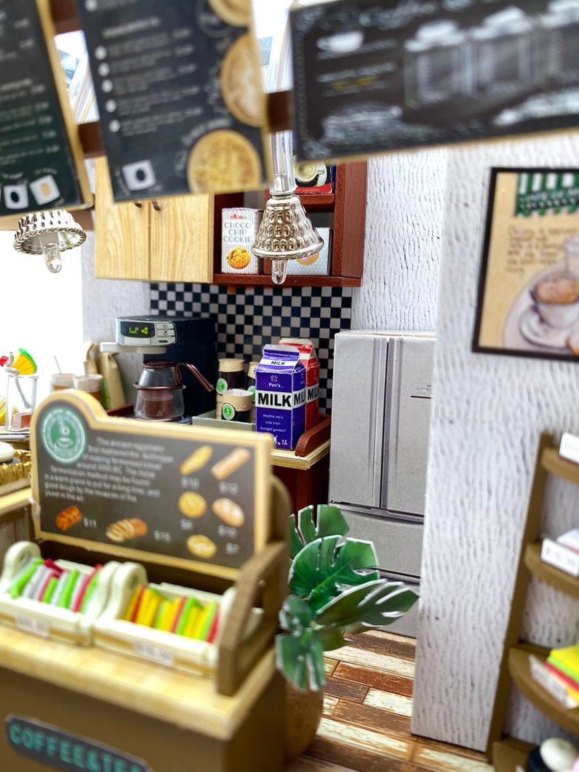 DIY Dollhouse Kit Coffee Time Shop Dollhouse Coffee Shop Etsy