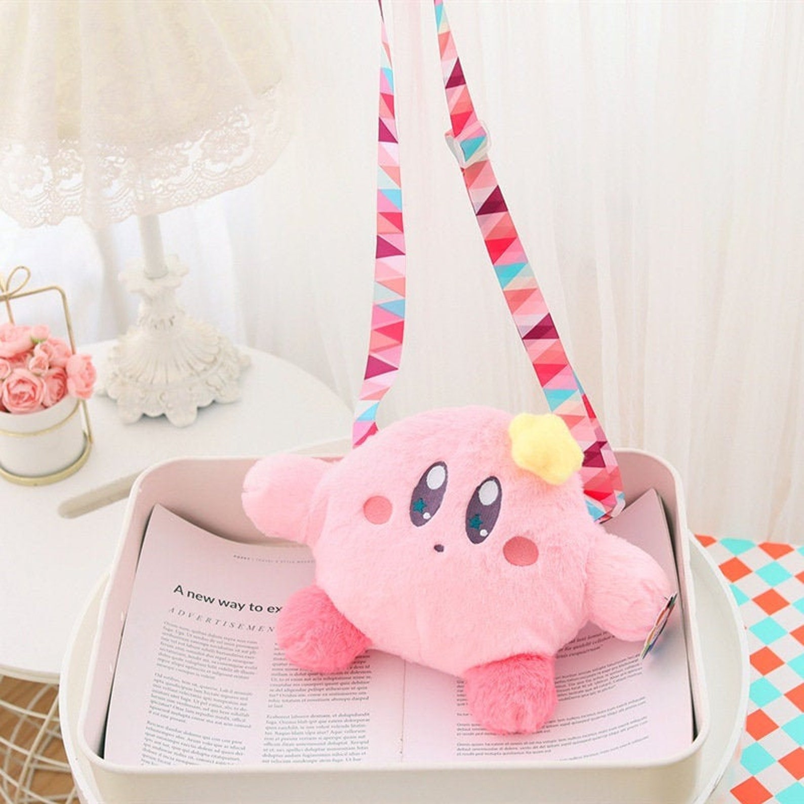 Cute Kirby Bag With Sling New Star Kirby Crossbody Bag Etsy