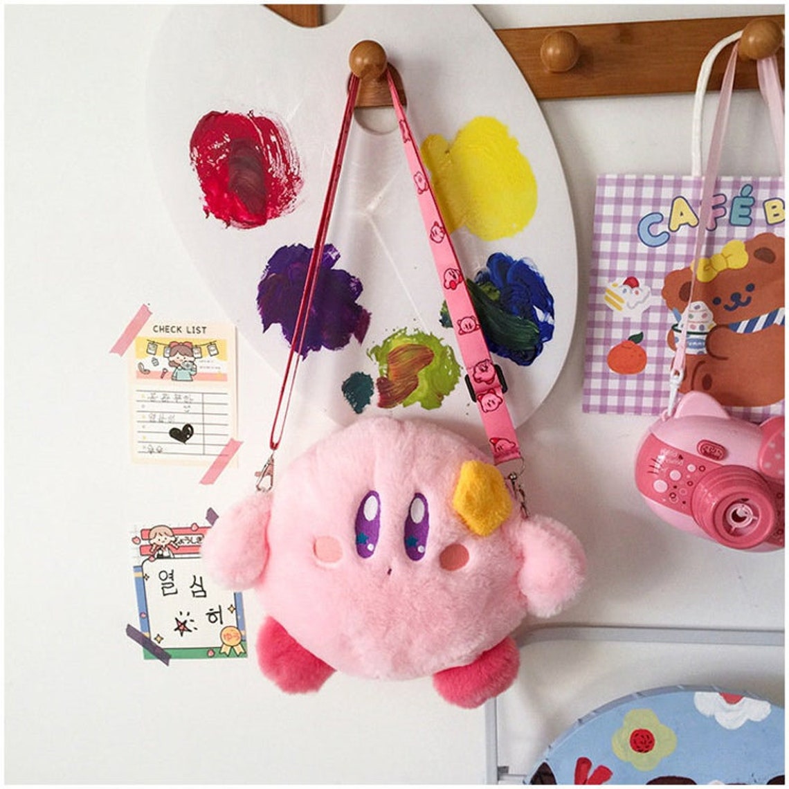 Cute Kirby Bag With Sling New Star Kirby Crossbody Bag Etsy