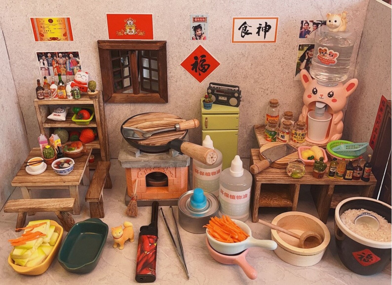 Real Miniature Cooking Set Tiny Cooking Set Dollhouse Kitchen Etsy