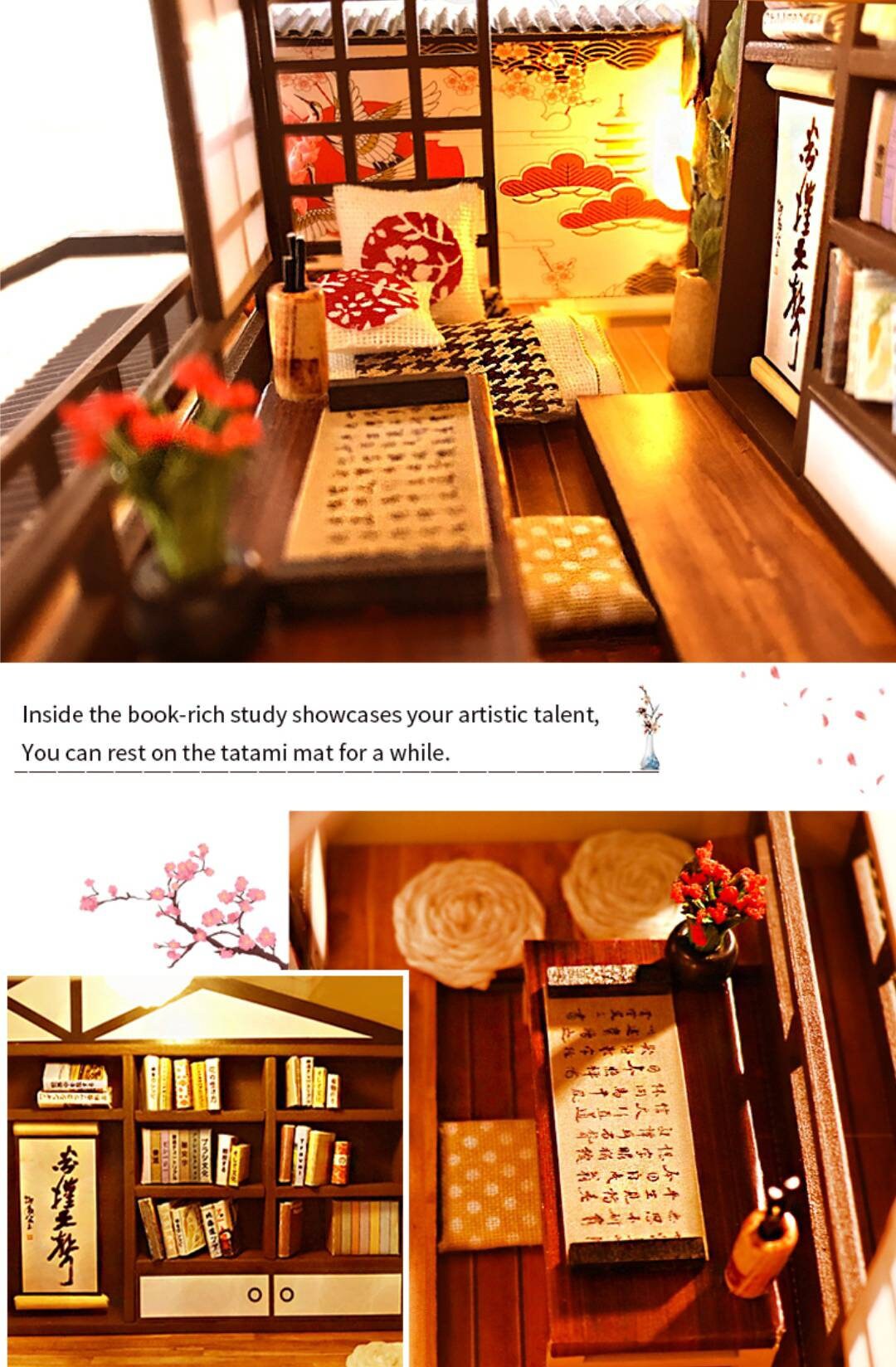 DIY Japanese Dollhouse Traditional Style Wooden Miniature Doll Etsy