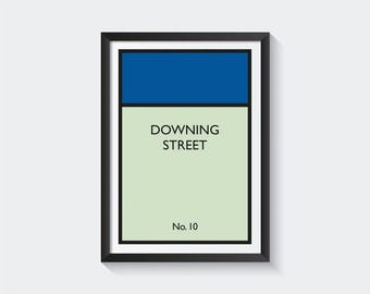 Personalized Street Monopoly Board Print, Custom Housewarming Gift