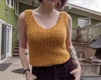 Lila Summer Tank Top Crochet Pattern