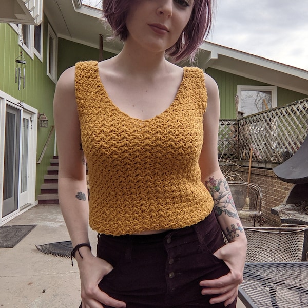 Lila Summer Tank Top Crochet Pattern