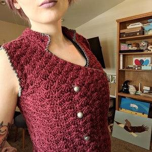 Archer Military Vest Crochet Pattern