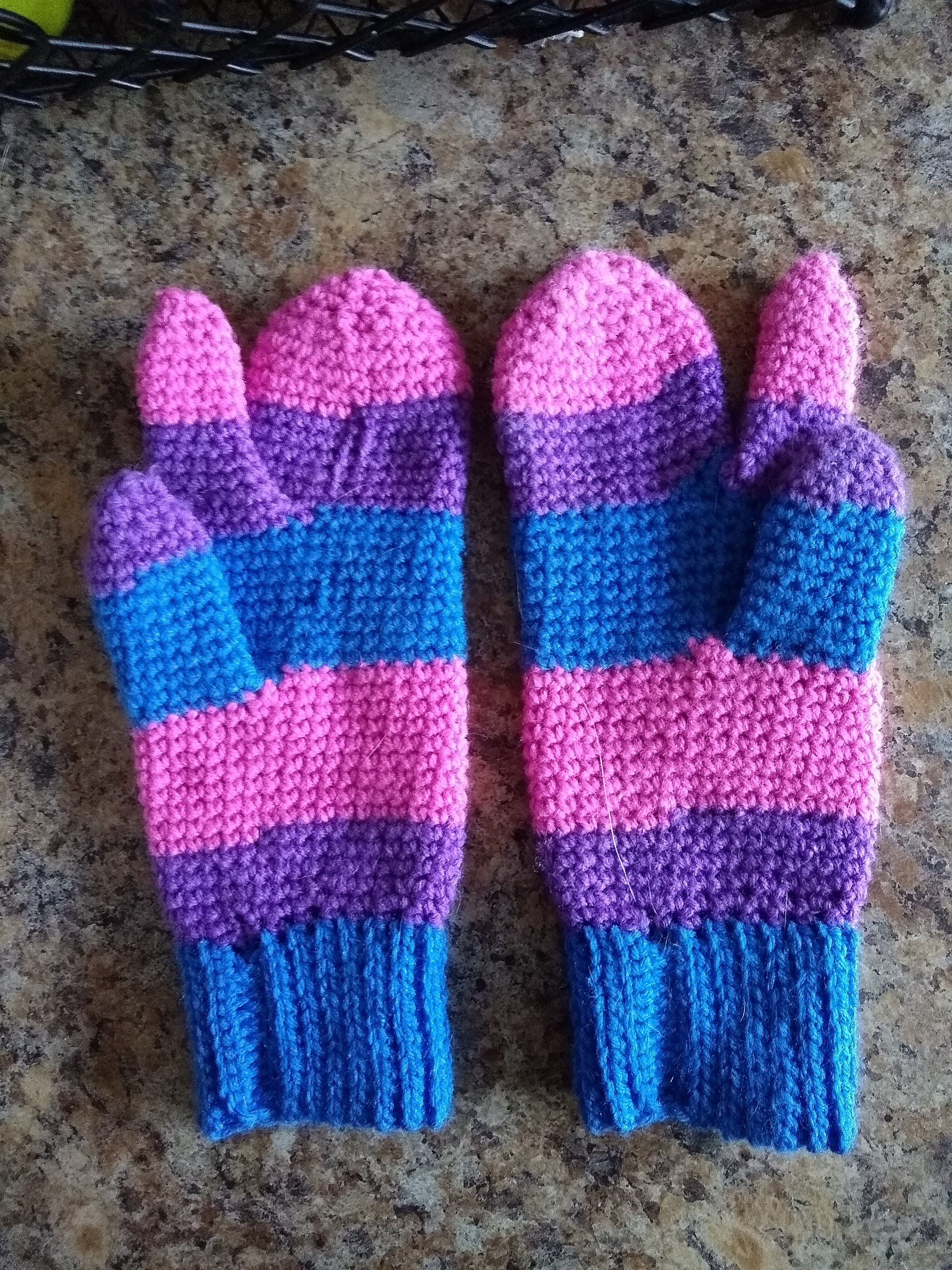 Bi Pride Finger Gun Mittens Crochet Pattern Etsy