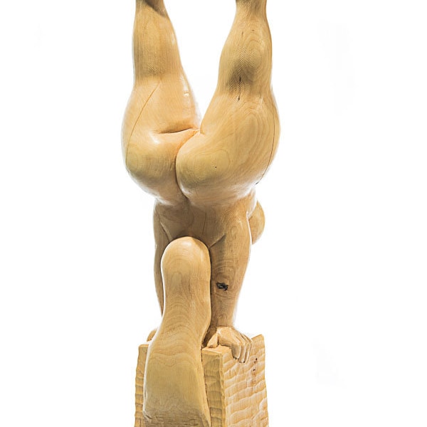 Handstand I / handstand I                            Skulpture aus Ahorn Holz, maple wood sculpture