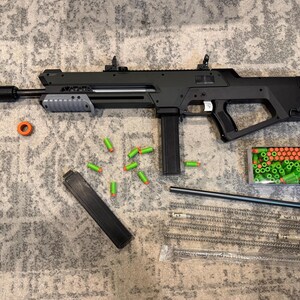 Custom Nerf Sniper, 300 FPS with a ton of upgrades included