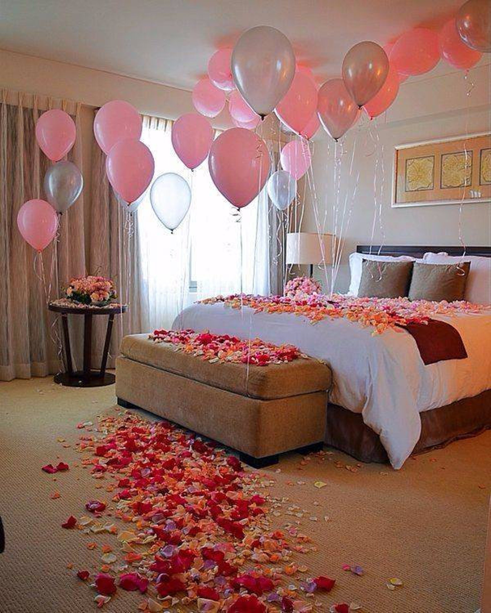 Romantic balloon ceiling Kit. Valentine's Day Date Night Etsy