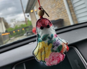 Plushie Car Freshener | Scented Rearview Hanging Felt Doll | Car Accessory | Unique Gift | Car Charm | Goth | Car Freshie | Spooky