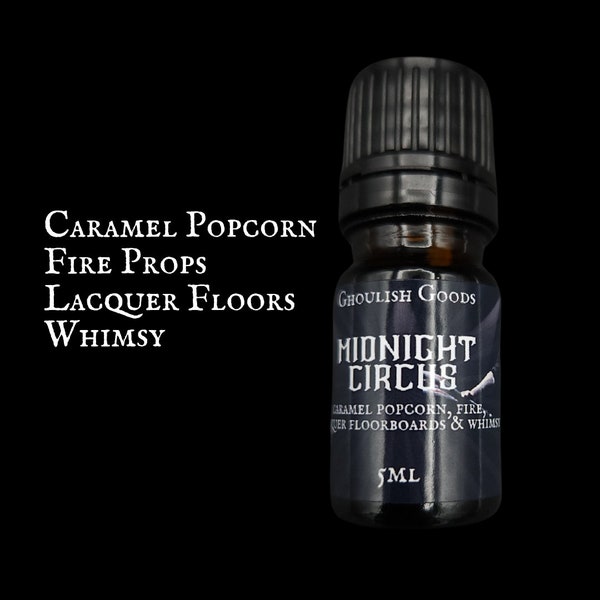 Aceite de perfume Midnight Circus / Aceite de perfume gótico / Alternativa / Fragancia gótica / Pastel de embudo / Payaso / Perfumes temáticos / Espeluznante