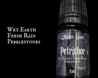 PETRICHOR PERFUME | Goth Perfume Oil | Alternative | Unique Fragrance | Rain | Summer | Gender Neutral | Gothic Fragrance | Spooky | Creepy