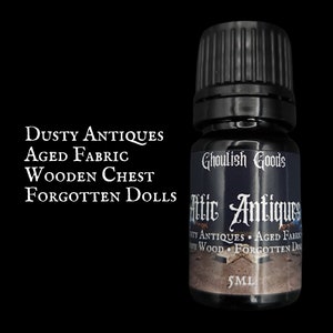 ATTIC ANTIQUES PERFUME | Goth Perfume Oil | Alternative | Unique Fragrance | Dusty Wood | Gender Neutral | Gothic Fragrance | Spooky