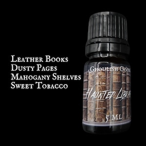 HAUNTED LIBRARY PERFUME | Goth Perfume Oil | Alternative | Unique Fragrance | Earthy | Gender Neutral | Gothic Fragrance | Spooky | Fall