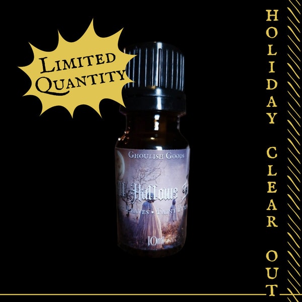 All Hallows Eve Perfume | Goth Perfume Oil | Alt | Unique Fragrance | Black Amber | Gender Neutral | Gothic Fragrance | Spooky