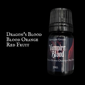 VAMPIRE BLOOD | Goth Perfume Oil | Alternative | Unique Fragrance | Mahogany Teakwood| Gender Neutral | Gothic Fragrance | Spooky