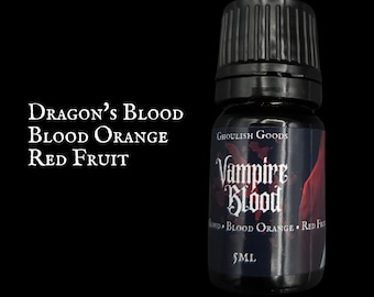 VAMPIRE BLOOD | Goth Perfume Oil | Alternative | Unique Fragrance | Mahogany Teakwood| Gender Neutral | Gothic Fragrance | Spooky