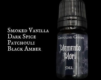 MEMENTO MORI PERFUME | Goth Perfume Oil | Alternative | Unique Fragrance | Earthy | Dark Spice | Amber | Gothic Fragrance | Spooky | Witch