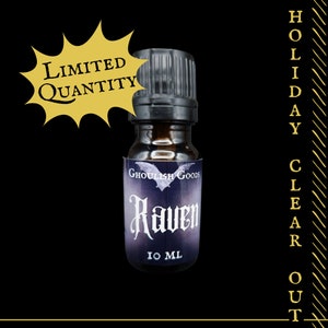 Raven Perfume | Goth Perfume Oil | Alternative | Unique Fragrance | Gender Neutral | Gothic Fragrance | Spooky | Fall | Winter