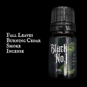 BLACK NO.1 PERFUME | Perfume Oil | Goth Perfume | Gothic Fragrance | Unique Fragrance | Goth | Burning Leaves | Apothecary Bottle | Incense