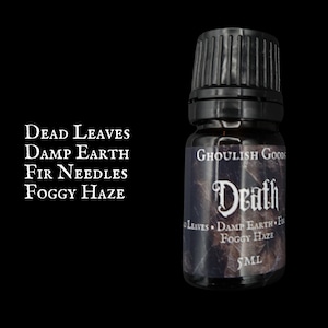 Death Perfume | Goth Perfume Oil | Alt | Unique Fragrance | Honey | Black Amber | Gender Neutral | Gothic Fragrance | Spooky